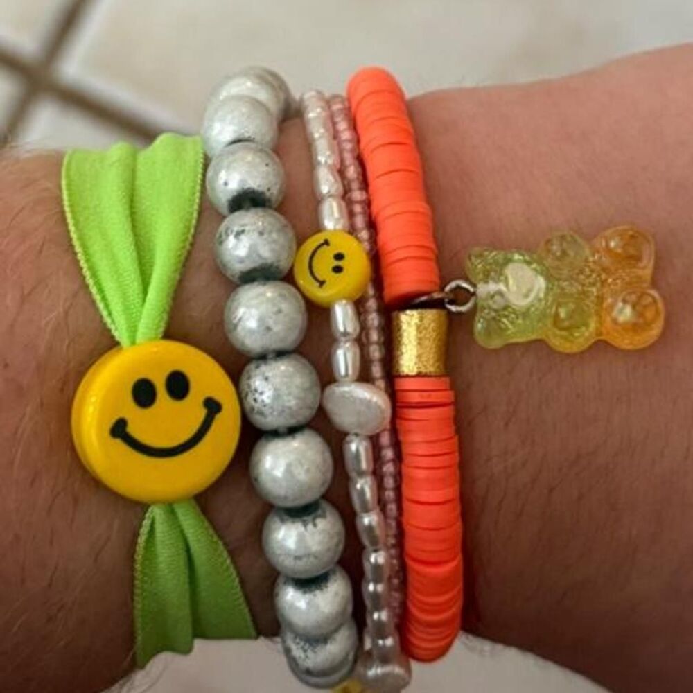 Set of 5 90s Y2k charm bracelet bundle